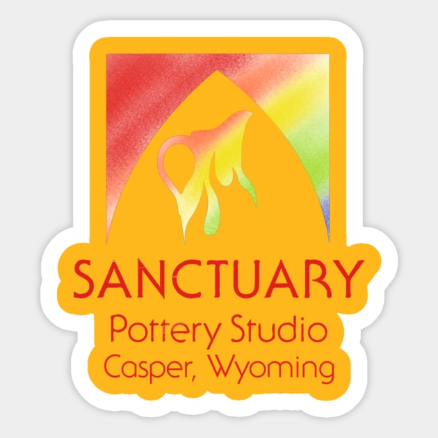 SPS Rainbow Sticker by Pottery Designs